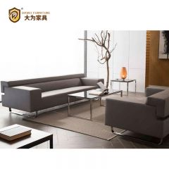 簡約商務(wù)接待洽談沙發(fā) 西皮牛皮真皮沙發(fā)DWDA8102