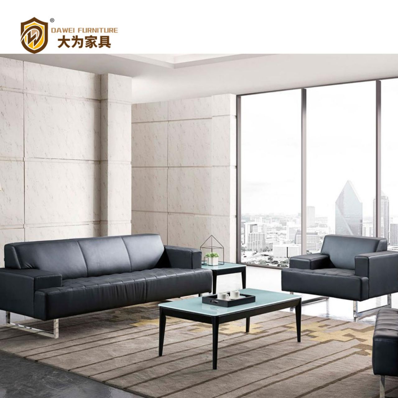 家居沙發 西皮牛皮沙發 客廳沙發DWDA8028