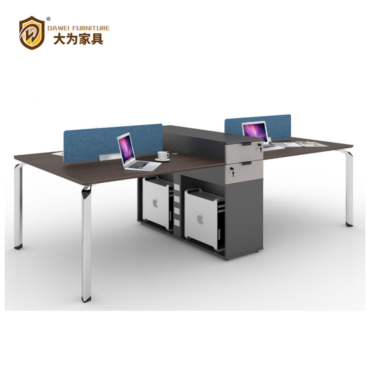 維度系列 辦公家具 員工工位區 四人位