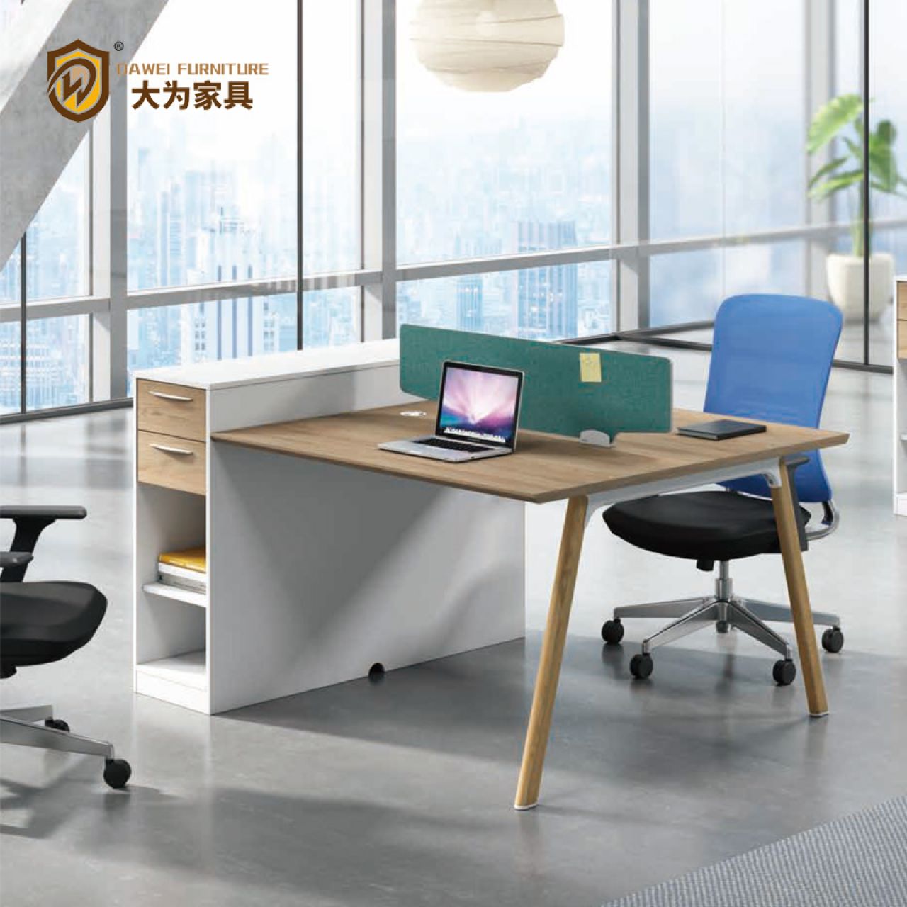 雅致系列 辦公家具 職員位 雙人位 員工工位