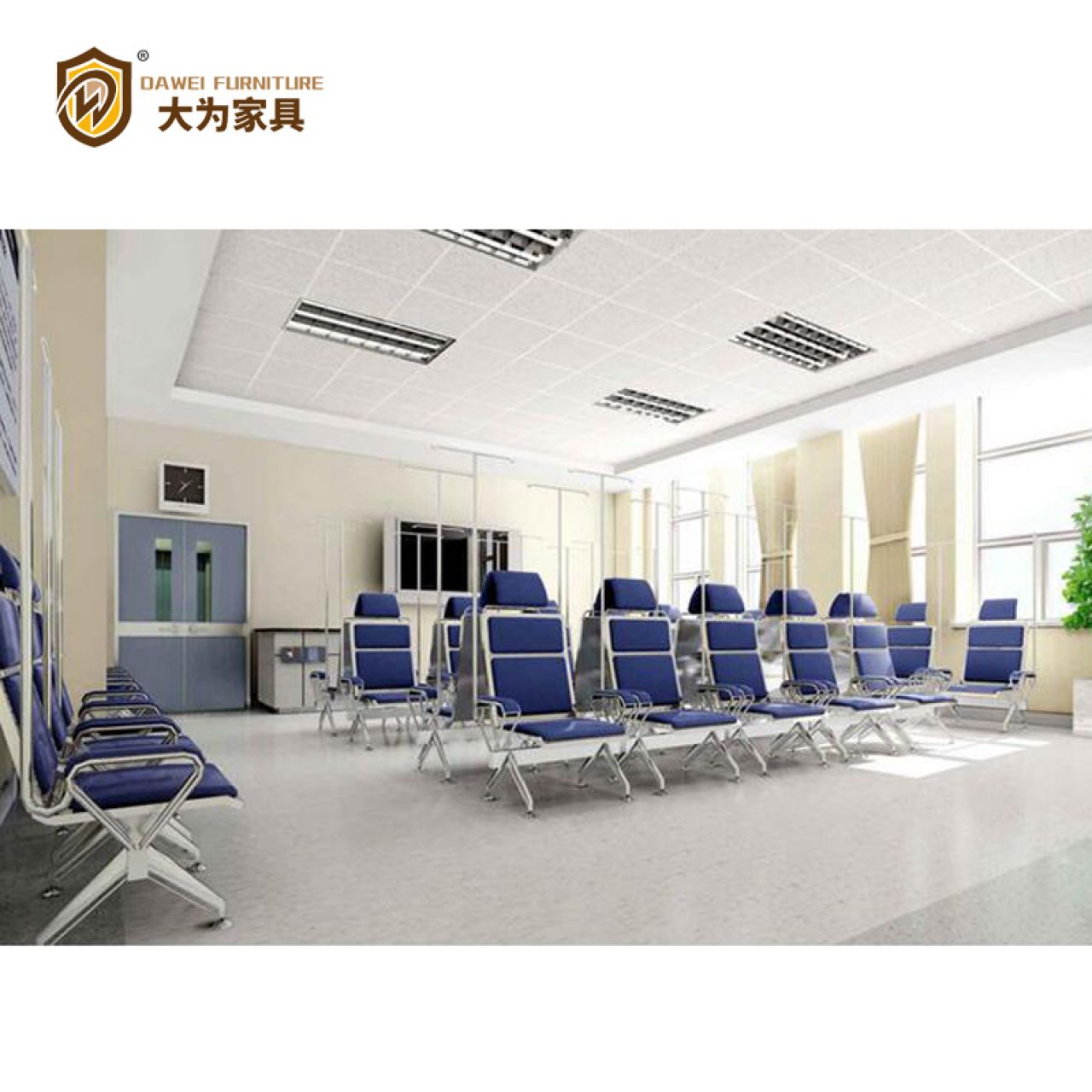 大為家具 公共區(qū)等候椅 排椅 休息椅 輸液椅