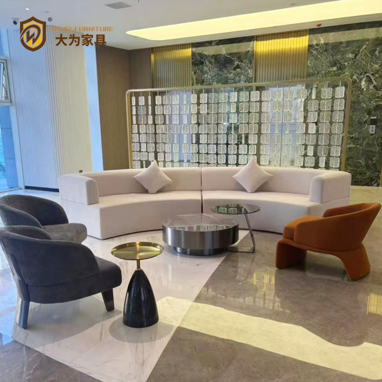 酒店簡約接待創意小沙發套裝
